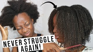 HOW TO DETANGLE YOUR 4C HAIR BEFORE WASHING EXACTLY HOW TO DETANGLE 4C HAIR WITHOUT BREAKAGE [upl. by Newbill454]