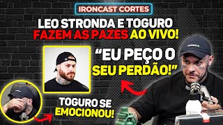 FIM DA TRETA TOGURO CAI NO CHORO E PEDE DESCULPAS PARA LEO STRONDA AO VIVO – IRONCAST CORTES [upl. by Hamirak]