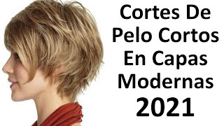 Cortes De Pelo Cortos En Capas Modernas 2021 [upl. by Intyrb]