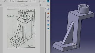 Catia V5 Tutorial Beginner Drawing Exercise 1 [upl. by Chui447]