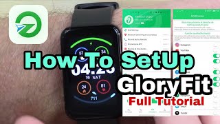 GloryFit App Setup  How to Setup Glory Fit Smart Watch [upl. by Zevahc765]