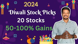 🔥🪔 2024 Diwali Stock Picks 🪔🔥 – 20 Stocks Ready for 50100 Gains  Investment Works [upl. by Aken]