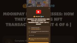 MoonPay for Businesses How They’re Leading NFT Transactions  Part 4 of 6  MemeFi memefi short [upl. by Damaris208]