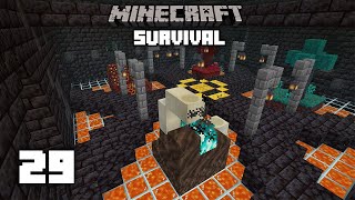 Minecraft Revamping a Piglin Bastion  116 Survival Lets play  Ep 29 [upl. by Earlie930]