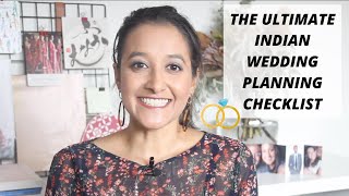 The only Indian WEDDING PLANNING CHECKLIST and TIMELINE you NEED [upl. by Livvy957]