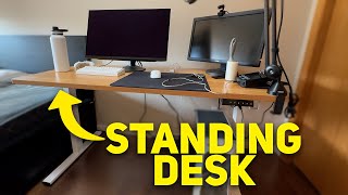 Setup Upgrade FlexiSpot EN1 Standing Desk Review [upl. by Nyladgam]