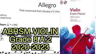 Abrsm Violin Grade 8 A2 Violin ampPiano 20202023 [upl. by Neala]