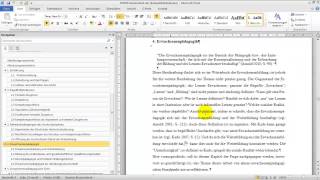 Wissenschaftliche Arbeit in großen Dateien bewegen Word 2010 [upl. by Newra183]