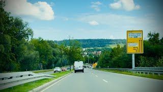 4k Germany 🇩🇪  Drive from Altshausen to Ravensburg 3 September 2024 [upl. by Martyn]