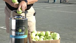 How to Pressurize Old Flat Tennis Balls Easily with Pressure Refresher [upl. by Sevein]