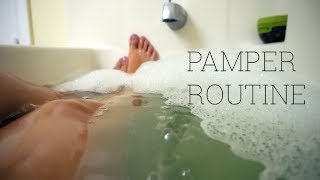 SUMMER PAMPER ROUTINE 2017  At Home Spa Day  JuicyJas [upl. by Kceb]