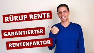 Garantierter Rentenfaktor  ETF Rürup Rente [upl. by Eecart]