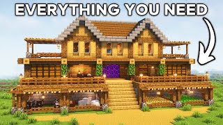 Minecraft Ultimate Survival House Tutorial🏠 [upl. by Asseniv888]