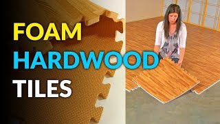 These Foam Tiles Give You Instant Hardwood Flooring [upl. by Onateag146]