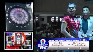 DARTSLIVE OPEN 2016 MALAYSIACOSMO DARTS MEDLEY DOUBLES B FLIGHT FINAL [upl. by Seiuqram]