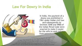 PPT ON DOWRY IN INDIA  KNOWLEDGE SPACE [upl. by Byrom]