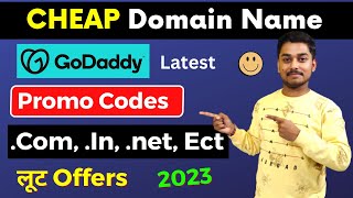 GoDaddy Domain Offer Promo Code 2023  Best Discount Coupon For Domain Purchase [upl. by Neirda]