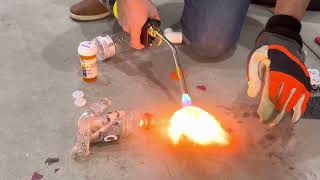 Thermoset vs Thermoplastic Torch Experiment [upl. by Esinrahc303]