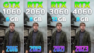 GTX 1060 vs RTX 2060 vs RTX 3060 vs RTX 4060  Test in New Games 2024 [upl. by Lemkul]