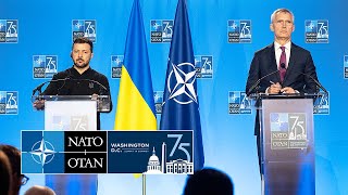 NATO Secretary General with the President of Ukraine 🇺🇦 Volodymyr Zelenskyy 11 JUL 2024 [upl. by Nickolaus415]