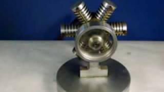 6 Cylinder Radial Engine Steam or Air 30000 RPM [upl. by Zigmund]