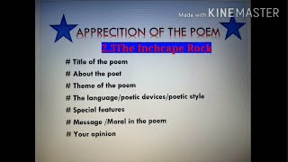 12th std 23 The Inchcape Rock Appreciation of the poem [upl. by Atikihs258]