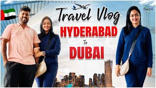 Vlog Hyderbad To Dubai Day 1  Complete Details  Heavenly Homemade HiTechAbbayi [upl. by Nilra]