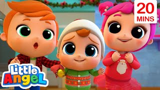 Getting Ready for Christmas 😁🎅  Christmas Songs for Kids  Little Angel [upl. by Lebasy]