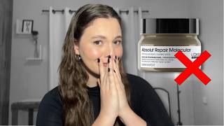 Testei Máscara Profissional pela Primeira vez e me Arrependi 😭 Absolut Repair Molecular L’Oréal [upl. by Joung]