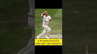 Highest Wicket Taker in Cricket Historyytshorts highestwicket warne jamesanderson kumble virat [upl. by Lisetta382]