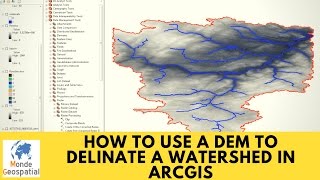 How to use a DEM to delineate a WatershedBasin in ArcGIS [upl. by Pascha647]