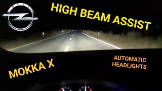 Automatic Headlights amp Automatic High Beams  OPELVAUXHALL MOKKA X [upl. by Stead]