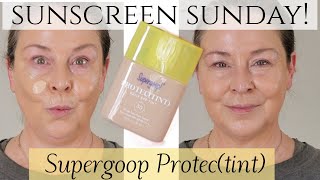 New Supergoop Protectint  Sunscreen Sunday Tinted SPF 50  14 Shades  MineralChemical Hybrid [upl. by Kliman]