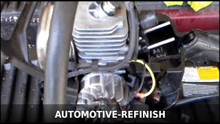 replace fuel lines on a poulan p3314 chainsaw part 1 of 2 [upl. by Gnoh]