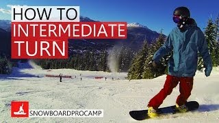 How to do Intermediate Snowboard Turns  How to Snowboard [upl. by Anilecram872]