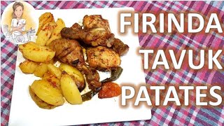 FIRINDA TAVUK BUT PATATESLİ  BAGET  NEFİS SOSLU TAVUK YEMEĞİ  YEMEK TARİFLERİ [upl. by Jessika]