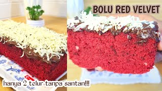 CUKUP 2 TELUR tanpa SANTAN dan SUSU BISA JADI KUE SE MOIST INI  cobain bikin di rumah deh [upl. by Eened]