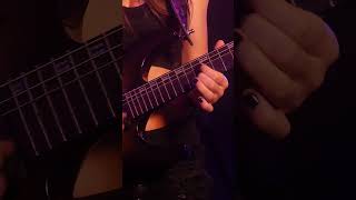 Some fun with the whammy bar 🎸Song No Weakness  Chaos Rising guitarsolo metalchicks guitargirl [upl. by Ntisuj]