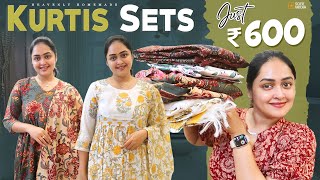 Kurti Sets For Just 600Rs OMG 😱 😱 I Am Shocked  Heavenly Homemade [upl. by Curran]