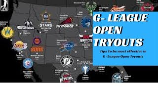 Answering Questions G League Open Tryouts Tips To Be Most Effective [upl. by Pauline143]