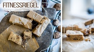 Fitnessriegel selber machen  Breakfast Bar REZEPT  VEGAN [upl. by Eneloc]