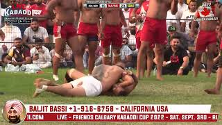 Semi 2  Friends Calgary Kabaddi Cup 2022  Canada Kabaddi [upl. by Rasec755]