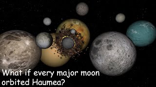 What if every major moon orbited Haumea  Universe Sandbox [upl. by Kaden940]