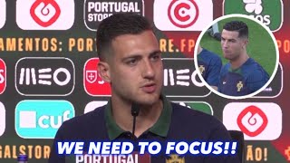 Diogo Dalot talks about Portugal team before Manchester United return🗣️🇵🇹👀 [upl. by Hekking254]