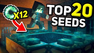 TOP 20 BEST NEW SEEDS For SPEEDRUNNING Bedrock [upl. by Nlocnil]