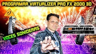 como configurar virtualizer pro fx 2000 3D Behringer [upl. by Alsi]