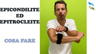 EPICONDILITE EPITROCLEITE Cosa fare esercizi e tutori [upl. by Reeher]