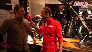 EICMA 2013 Interview zur neuen Harley Davidson Street [upl. by Glovsky]