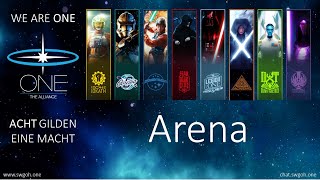 SWGOH  Arena GL Leia Team vs JMK  Plo  DC9 Team [upl. by Lock]