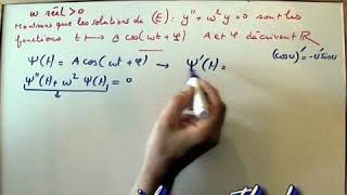 Fonction trigonométrique et équation différentielleMaths TS [upl. by Phyl]